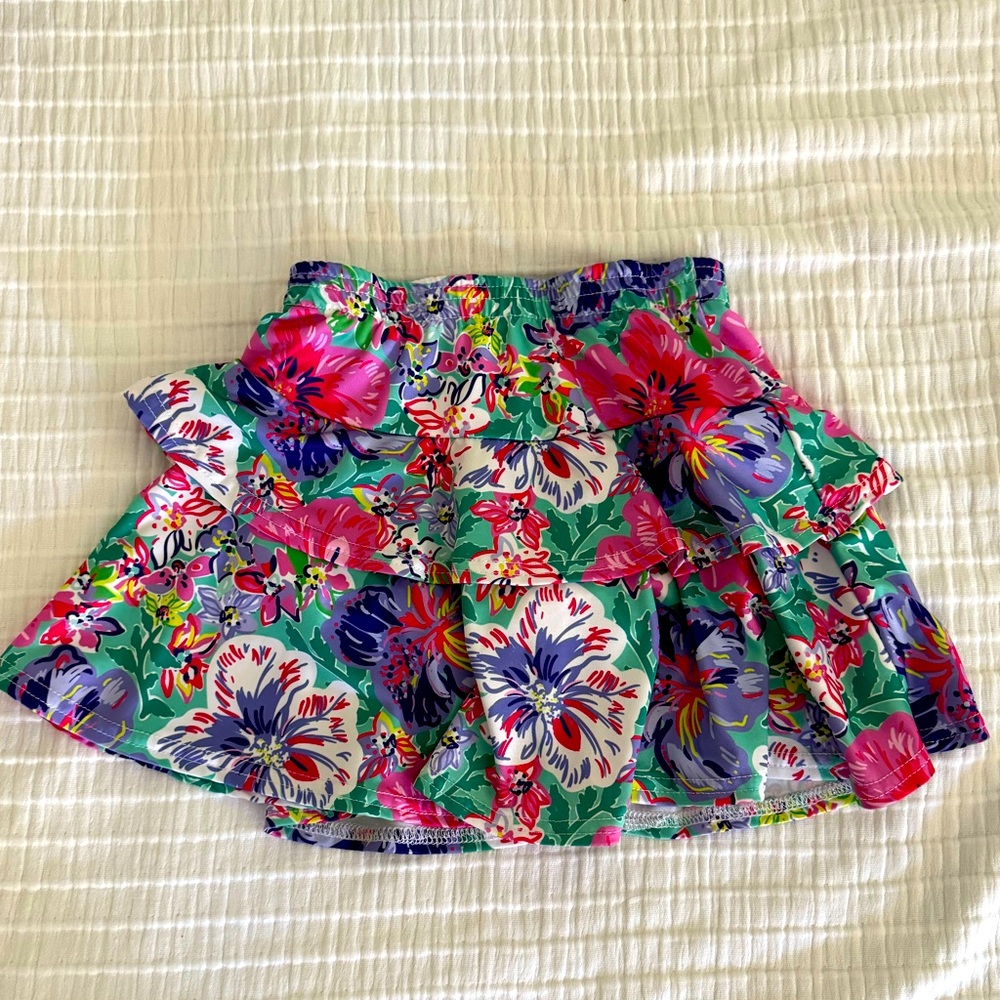 Azarhia Colorful floral design Girls Skort